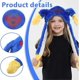 thumbnail image 2 of Hagi Wagi Movable Ear Rabbit Hat, Funny Hats for Adults and Kids, Blue, 2 of 5