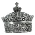 thumbnail image 4 of WHAMVOX Exquisite Jewelry Holder Alloy Ring Organizer Vintage Crown Shape Box Jewelry Container, 4 of 8