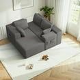 thumbnail image 3 of Fully Assembled Modular Sofa, L-Shaped Cloud Couch with Storage & Wide Armrests, Stain-Resistant for Small Space, Gray, 3 of 10