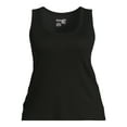 thumbnail image 2 of Terra & Sky Women's Plus Size Scoop Neck Ribbed Tank Top, 2 of 5