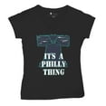 thumbnail image 5 of It's a Philly Thing Funny Women's V-Neck T-shirt Philadelphia Championship City of Brotherly Love Football League Fan Tee, 5 of 7