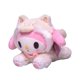 thumbnail image 2 of Juguetes de peluche Sanrio de dibujos animados para niña, accesorios de decoración del hogar, muñeca de algodón PP de peluche, regalos, Kuromi, lindo, nuevo, 2 of 4