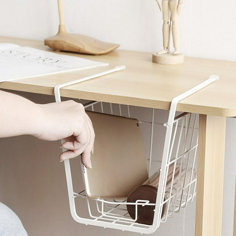 Hanging Basket Under Kitchen Cabinet Partition Wardrobe Storage Rack
