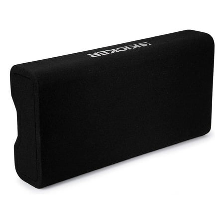 KICKER - PTRTP Powered Down-Firing 10" Dual-Voice-Coil-Ohm Loaded Subwoofer Enclosure - Black