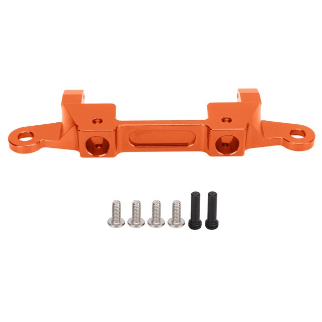 Rear Bumpers Mount Kit, Aluminum Alloy Rear Bumper Bracket Innovative Protective For Axial 1/6 SCX6 Orange