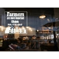 thumbnail image 2 of Farmers are more important than Politicians vinyl decal sticker,car decals,decal stickers,window decals, auto decals, truck decals, van decals, 2 of 7