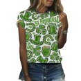thumbnail image 4 of QIPOPIQ T-Shirts à Manches Courtes Col Rond pour Femmes T-Shirts de la Saint-Patrick T-Shirt Vert Trèfle T-Shirt Imprimé Tunique Hauts de Vacances T-Shirts Graphiques Offres, 4 of 6