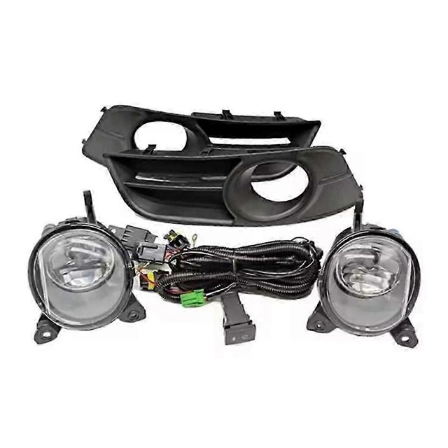 Front Bumper Halogen Fog Lamp Bezel Kit Wiring Harness Cover for Toyota Corolla 2004-2006 European V