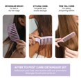 thumbnail image 3 of TADA Natural Beauty 3PK Hair Brush Detangler for All Hair Type Curly, Thick, Wavy, and Thin Hair - Hair Brush Set for Women, Men, Kids - Detangling Comb, 3 of 6