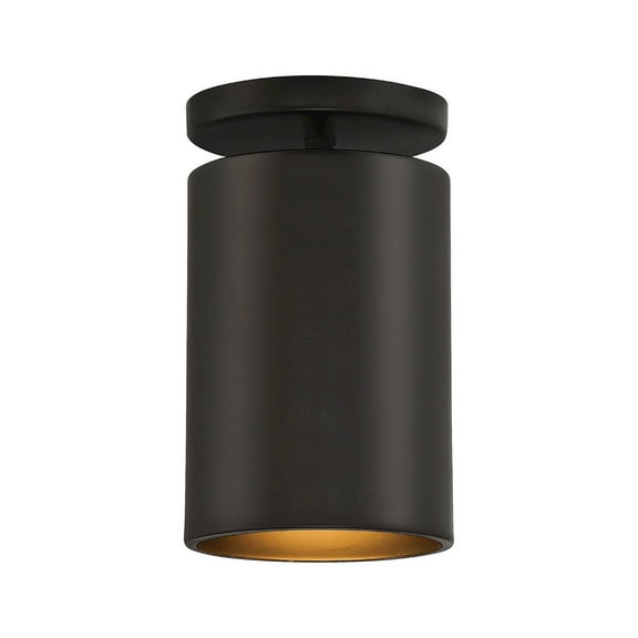 Access Lighting Outdoor LED Semi Flush in Matte Black Color