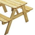 thumbnail image 3 of Little Colorado Wooden Toddler Picnic Table for Indoor Outdoor Use, Natural, 3 of 5