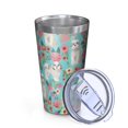 thumbnail image 2 of 16oz Tumblers Bichon Dog Blue Florals Stainless Steel Vacuum Insulated Double Wall Travel Tumbler Cups Mug with Lid and Straw,Cleaning Brush for Coffee,Tea, 2 of 4