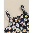 thumbnail image 4 of Suealasg Kids Baby Girl 2Pcs Summer Outfits Sleeveless Daisy Print Camisole Tops + Elastic Shorts Set 1T 2T 3T 4T 5T Toddler Girl Clothes, 4 of 6