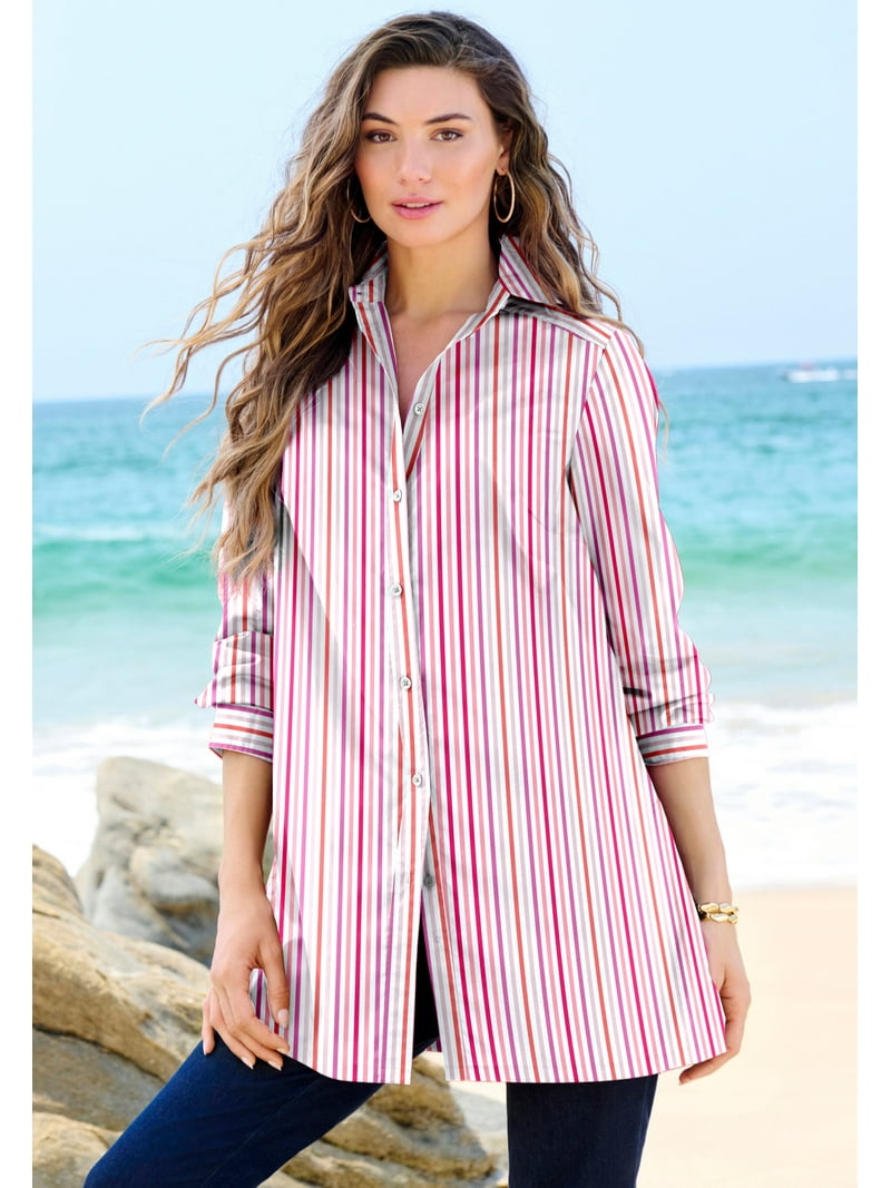 Sleeve Roamans Women's Plus Size Clothing Elastic Waist