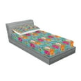 thumbnail image 2 of Ambesonne Floral Fitted Sheet & Pillow Sham Set, Dandelion Vibrant Spring, Twinxl, Multicolor, 2 of 2