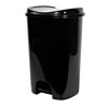 Hefty StepOn Ktichen Garbage Can, High Polish Black, 13 gal