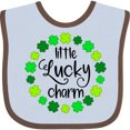 thumbnail image 3 of Inktastic Little Lucky Charm with Four-leaf Clovers Boys or Girls Baby Bib, 3 of 4