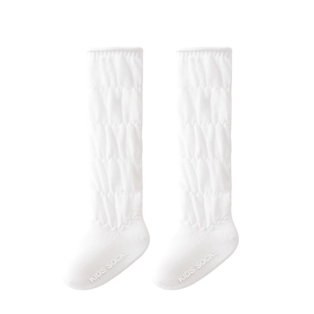 Kids' Solid Mid-Length Tube Socks for Boys and Girls - Soft, Sweat-Absorbing, Odor-Resistant Sports Socks for Daily Wear