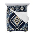 thumbnail image 7 of Navy Blue Brown Boho King Size Down Alternative Comforter, Lightweight Comforter Quilt Bedding Set with Pillow Shams Vintage Geometric Southwestern All Seasons Bed Comforter Duvet Insert 96"x106", 7 of 7