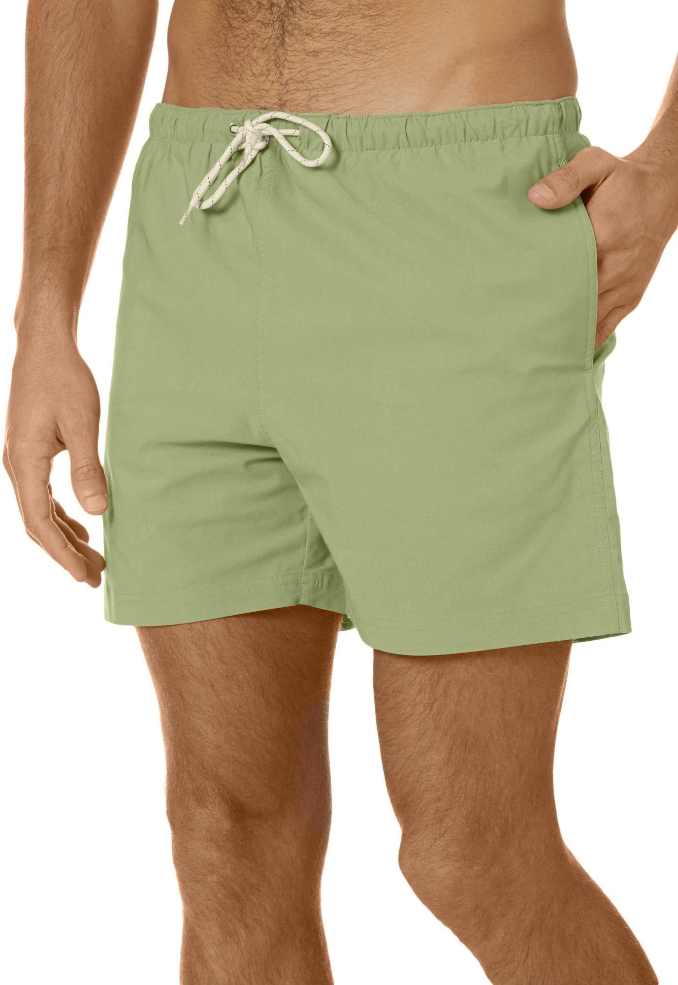 Boca IslandWear Mens Solid Swim Trunks 