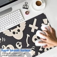 thumbnail image 4 of Long Mouse Pads for Desk,Spooky Halloween Icons Pattern Desk Mats on Top Of Desks, Desk Mouse Pad Extra Large with 3mm Non-Slip Base and Stitched Edge for Gaming,Office,Work,Home 31.5x11.8in, 4 of 5