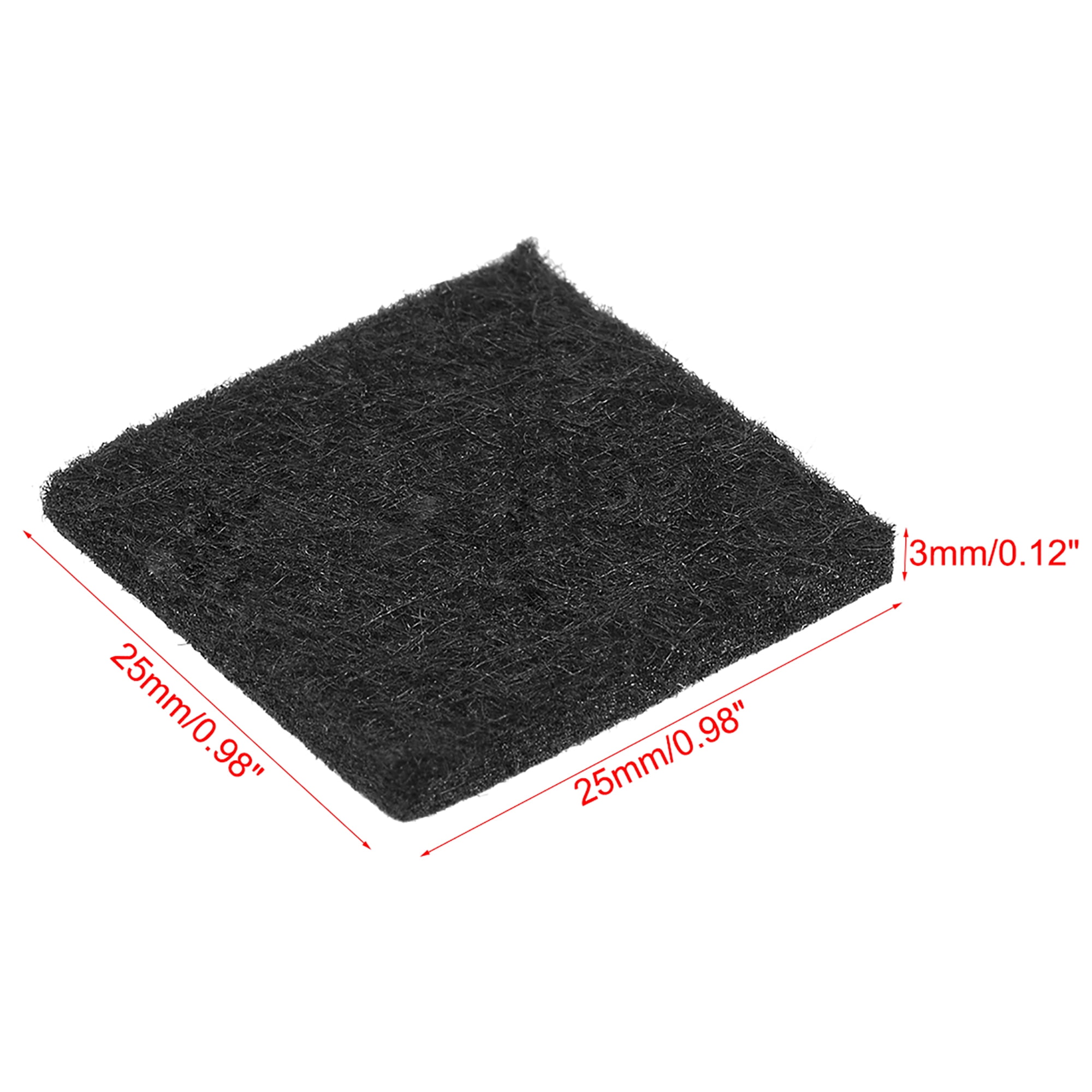 Self Adhesive Felt Pads for Furniture, (Sold per M.), White - Indoor Floor - Width 250 mm, Thickness 3 mm