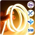 thumbnail image 2 of Tira led neon blanco calido flexible unicolor 5 metros solo rollo impermeable DOSYU DY-YL08, 2 of 8