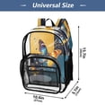 thumbnail image 2 of Iauyy Clear Backpack Heavy Duty PVC Transparent Backpack for College Workplace, Gem Butterfly, 2 of 8