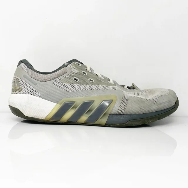 Adi-das Mens Dropset GX7955 Gray Running Shoes Sneakers Size 11