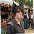 thumbnail image 6 of Hfppkn Plush Bat Ears Headband Gothic Wing Hair Hoop Accessories Black, 6 of 8