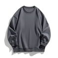 thumbnail image 2 of Namayuj Sweatshirts for Men Casual Solid Color Crewneck Sweatshirt Holiday Sweater Tops Workout Long Sleeve T-shirts, 2 of 4