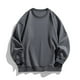 thumbnail image 1 of pstuiky camisas de manga larga para hombre, Camisa blusa con capucha ligera de color liso para hombre con cuello redondo suelto y base de regazo camisetas de hombre m, 1 of 3