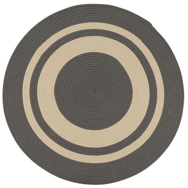 Colonial Mills Rug CN70R072X072 Coronado Round Braided Rug Grey - 6 ft.
