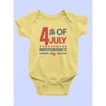 thumbnail image 3 of 4Th July Stars Banner Bodysuit Infant -Image by Shutterstock,  Newborn, 3 of 4