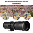 thumbnail image 4 of Telephoto Camera Mf Super Telephoto Zoom Lens f/8.3-16 420-800 mm T Monte Con El Anillo Adaptador Nex-Montura Universal 1/4 Reemplazo de Hilo para La Cámara de Monto Electrónico, 4 of 7