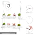 thumbnail image 4 of Estante colgante para plantas de 2 niveles Otniap, 14 cm, acrílico transparente, 4 of 9