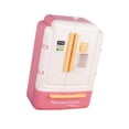 thumbnail image 4 of Juguete de simulación para niños, regalo de cumpleaños multifunción, juego de cocina portátil con luz, refrigerador de simulación para niños Rosa, 4 of 10