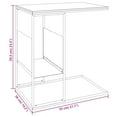 thumbnail image 2 of vidaXL Side Table Black 21.7"x14.2"x23.4" Engineered Wood, 2 of 5
