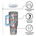 thumbnail image 4 of OBREWU Pioneer Flower Tumbler with Handle and Lid,Pioneer Flower 40oz Double Wall Vacuum Insulated Tumbler,Cups Gift for Women and Men, 4 of 7