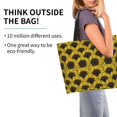 thumbnail image 2 of Bingfone Canvas Tote Bag for Women with Inner Pocket Aesthetic Cute Shopping Tote Bags Reusable Grocery Bags- Sunflowers 3, 2 of 8