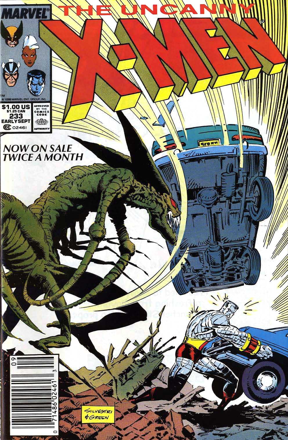 The Uncanny X-Men #233, Marvel Comic Book, September 1988