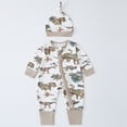 thumbnail image 3 of WIBACKER Convertible Footie Pajamas for Baby Boys Viscose from Bamboo Dinosaur Toddler Sleepers 2-Way Zipper PJs 18-24M, 3 of 11