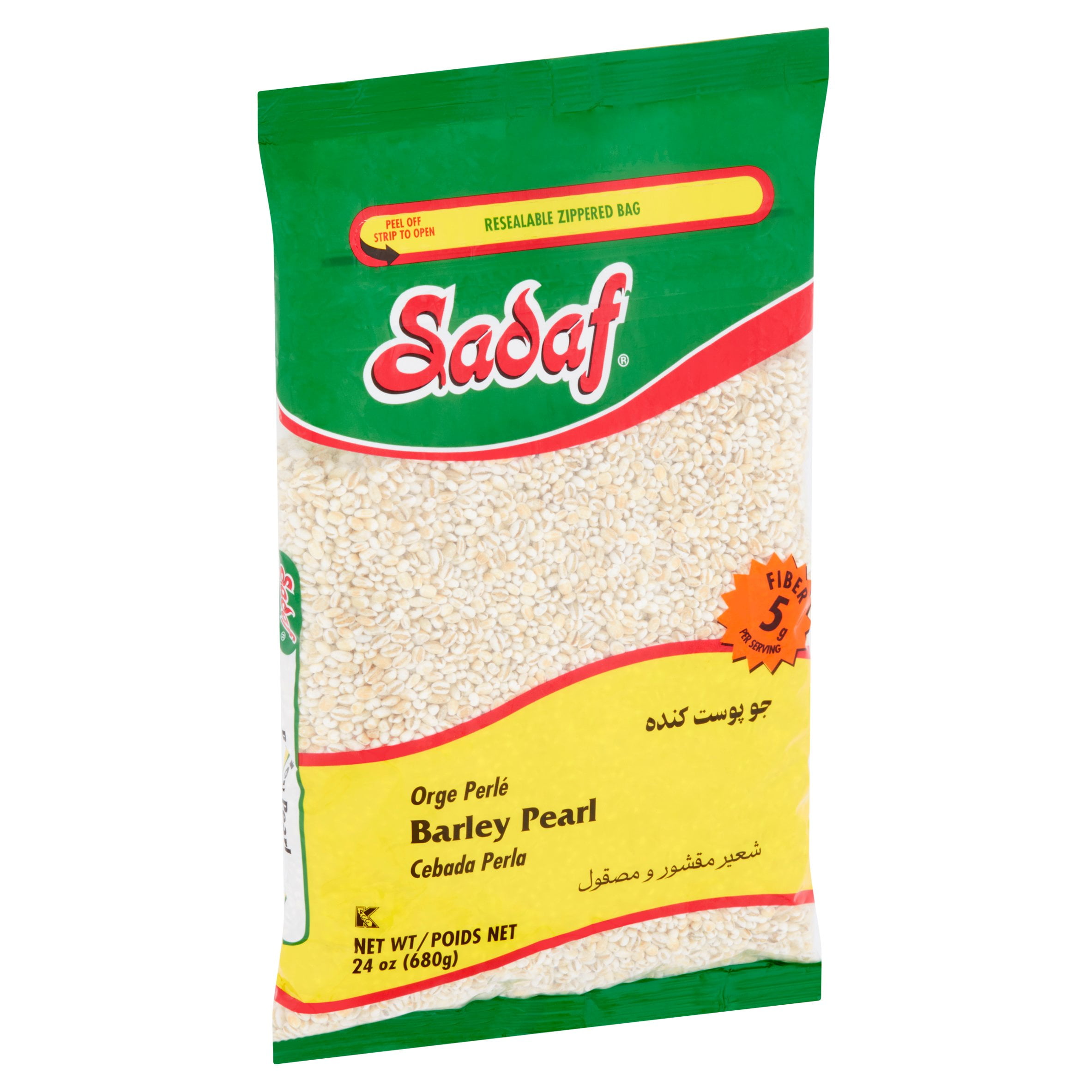 (12 pack) Sadaf Pearl Barley, 24 oz
