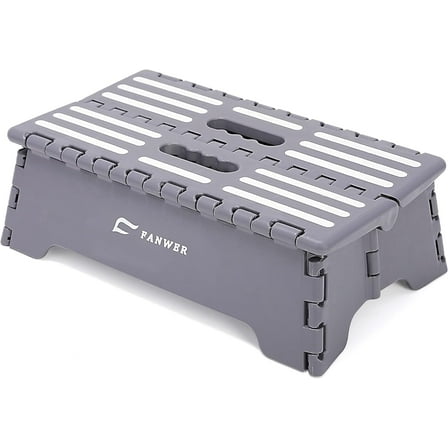 Fanwer 5 Inch Portable Folding Step Stool, Safe and Stable, for Car, Bathroom, Bedroom