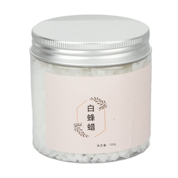 ANGGREK Natural White Beeswax,White Beeswax Pellets Professional Natural Beeswax Accessory For DIY Lipstick Lip Balm Cosmetics 100g