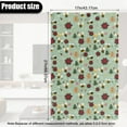 thumbnail image 3 of SCRAWLGOD Christmas Tree Poinsettia Bee Print Green 2 PCS Non Slip Headrest Protector for Recline Chair Waterproof Recliner Headrest Cover 17x27in PU Leather Couch Head Rest Slipcover, 3 of 7