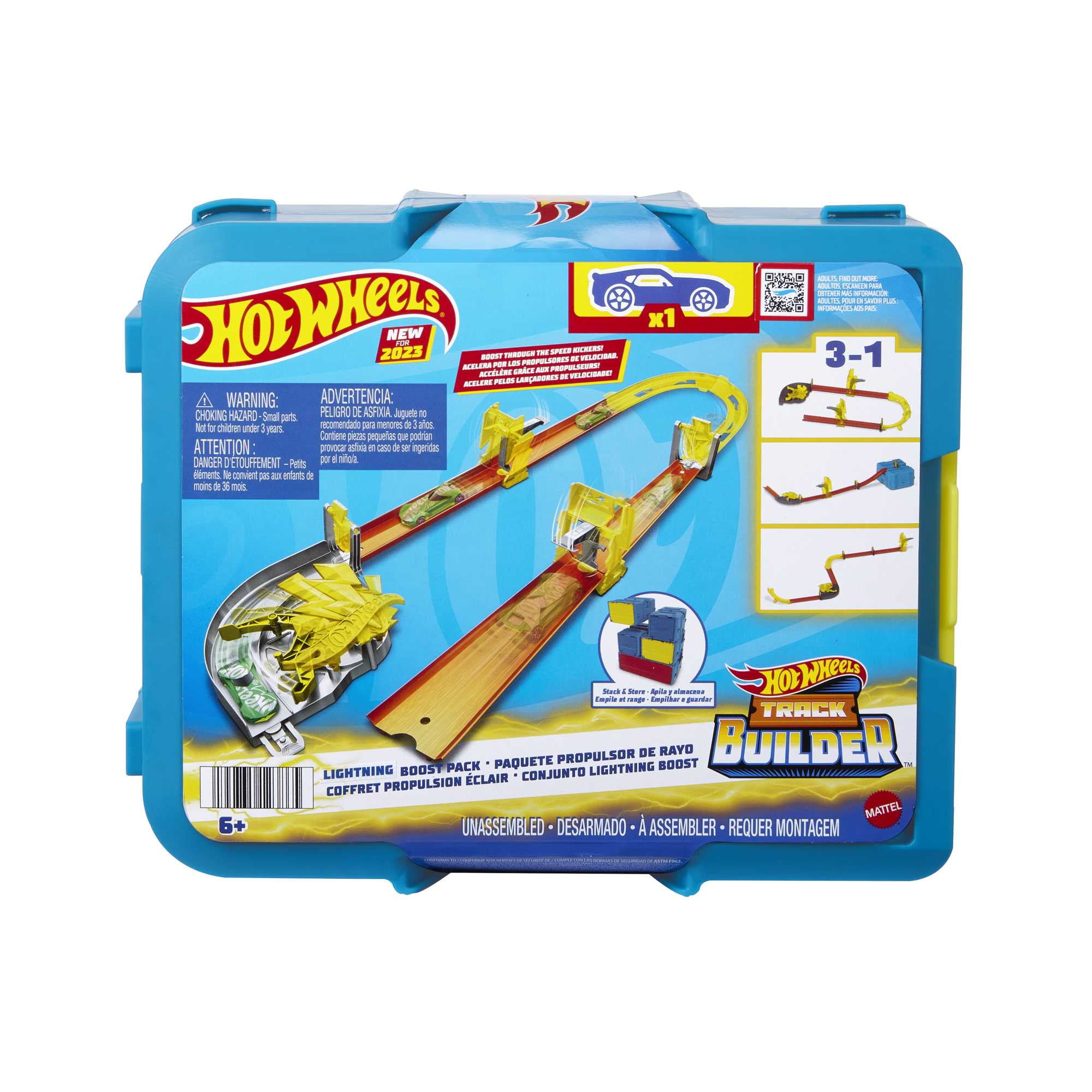 hot wheels unlimited power boost box Hot Wheels Track Builder Unlimited Power Boost Box Compatible with Hot  Wheels id Four Plus Builds 20 feet of Track for Kids 6 7 8 9 10 and Older,  Race Tracks