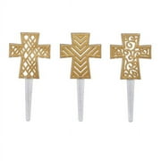 Gold Cross Assortment DecoPics® 12ct