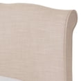 thumbnail image 6 of Baxton Studio Fannie French Classic Modern Style Dark Grey Polyester Fabric Platform Bed, Multiple Sizes, 6 of 9