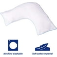 thumbnail image 5 of L  Pillow Case ver - 2 Pack Boomerang Body Pillow ver with Eyeglass Pouch (White), 5 of 6